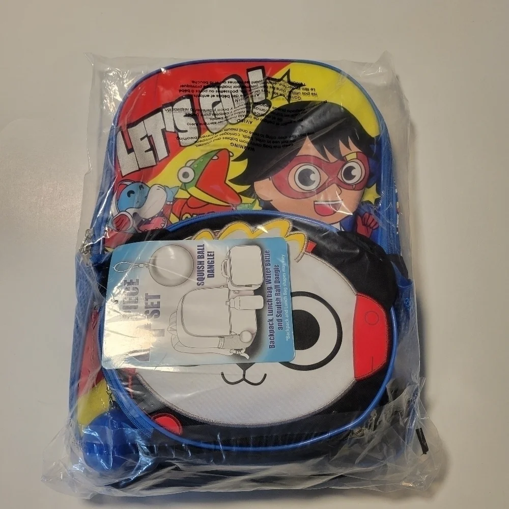 Ryan's World  NWT 4 piece backpack .